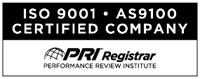 ISO9001-AS9100 Certified by PRI Registrar